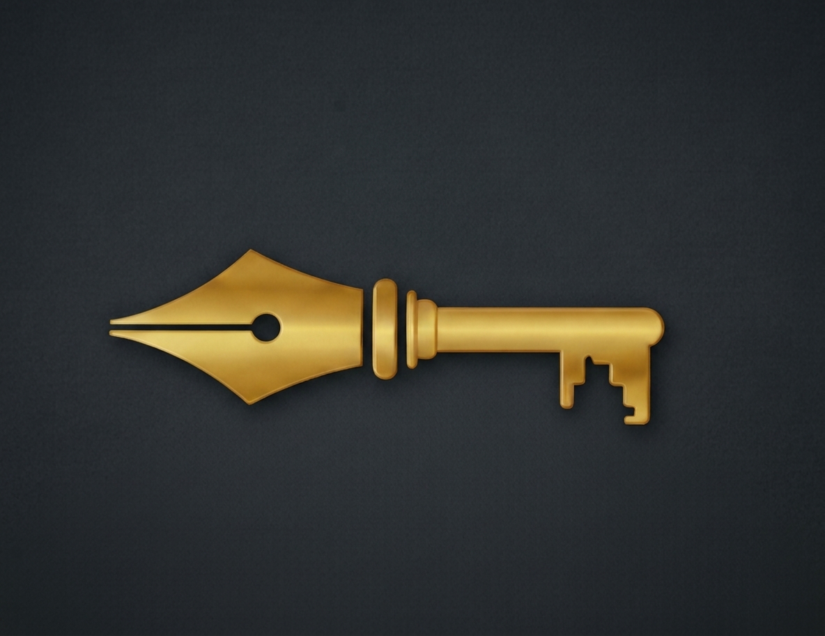 Pen and Key Logo